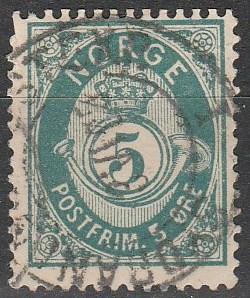 Norway #39  F-VF Used CV $4.00  (V608)