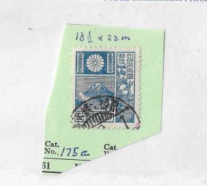 Japan Sc#175a 20sen blue used VF