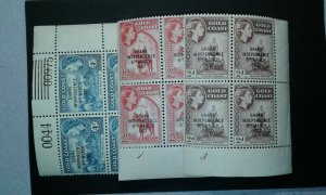 Gold Coast #25-27 MNH corner blocks e204 8647