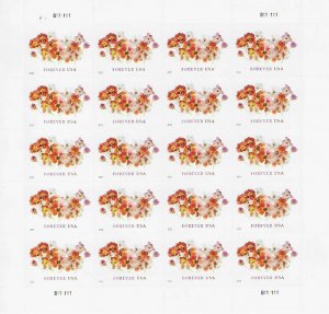 5681, CFI, Counterfeit Sheet of 20 Wedding Tulip Stamps