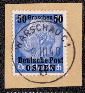 Poland German Occupation N25 1940 Used
