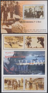 GRENADA  Sc #3512a-d, 3513 SHEETLET of 4 & S/S for 60th ANN V-J DAY END of WAR