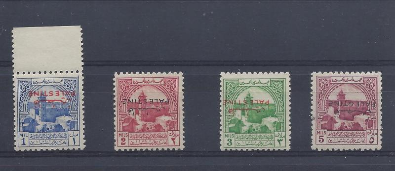 Jordan (Occupation Palestine),SG:PT35-38,Invert Ovpt.,*MNH*