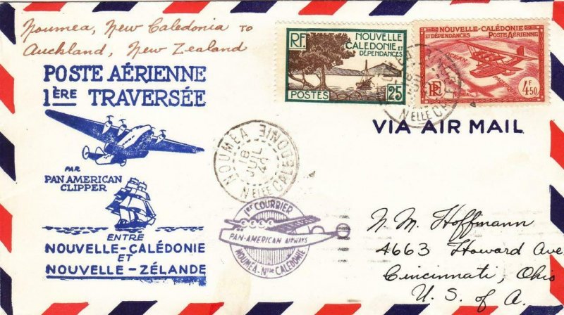 1940, 1st Flt. Noumea, New Caledonia to Auckland, New Zealand,See Remark (32600)