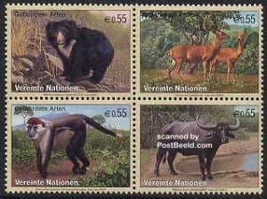United Nations, Vienna 2004, Animals 4v [+], MNH