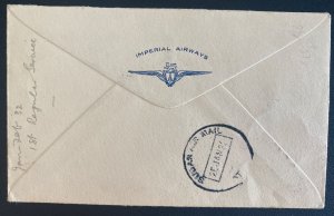 1932 Wadi Halfa Sudan First Flight Airmail Cover FFC To Atbara