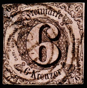 Germany - Thurn & Taxis, Southern District Scott 49 (1859) Used F, CV $67.50 C