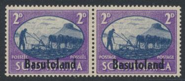 Basutoland SG 30 Mint Hinged  Pair OPT - Victory 