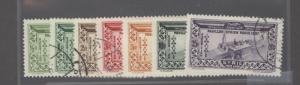 Syria C72-C77, C79  Used VF 