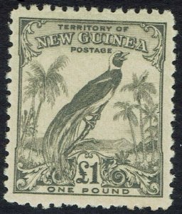 NEW GUINEA 1932 UNDATED BIRD £1 MNH **