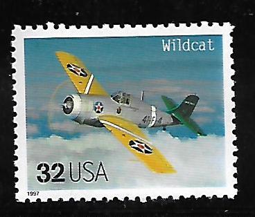 USA, 3142T, MNH, CLASSIC AMERICAN AIRCRAFT, WILDCAT