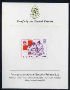 Tuvalu 1988 Red Cross 60c imperf proof mounted on Format ...