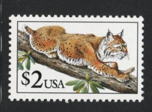 ALLY'S STAMPS US Scott #2482 $2.00 Bobcat - Single MNH F/VF [HV-c5]