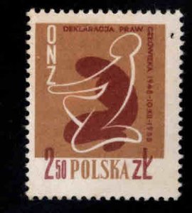 Poland Scott 833 MNH** Human Rights stamp