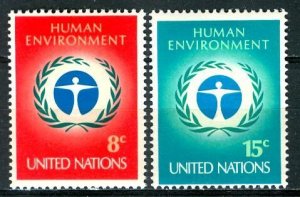 United Nations NY; 1972; Sc. # 229-230; **/MNH Cpl. Set