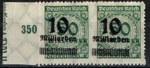 Germany 1923,Sc.#321 MNH pair