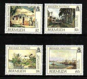 Bermuda-Sc#590-3- id9-unused NH set-Paintings-1990-