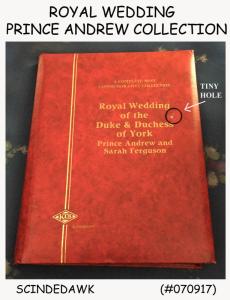 COLLECTION of ROYAL WEDDING Prince Andrew 1986 Different Countries in an ALBUM