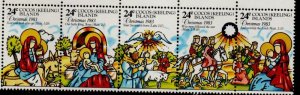 Cocos ( Keeling) Islands 107 1983 Christmas stamp strip mint NH