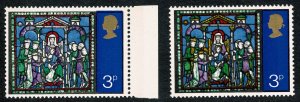 GB 1971 Christmas 3p. Error MISSING LEMON. SG 895c