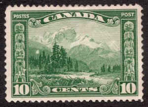 1929 Canada Sc #155 - 10¢ KGV - Mt. Hurd & Totem Poles - MH VF cv$30