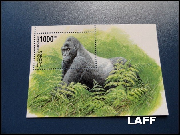 Congo - Gorillas - Mini Sheet MNH