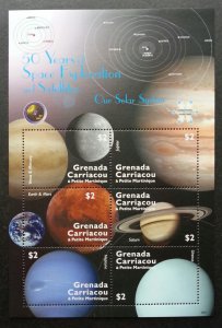 Grenada 50 Years Of Space Exploration Solar System 2009 Astronomy (ms) MNH *rare