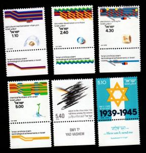 Israel # 718-723 Mint Never Hinged With Tabs!