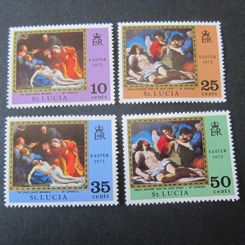 St Lucia 1972 Sc 312-5 Christmas Religion set MNH