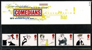 G.B.QE II 1998 COMEDIANS MINT (NH) SG2041-45 P.O.PACK 287 SUPERB