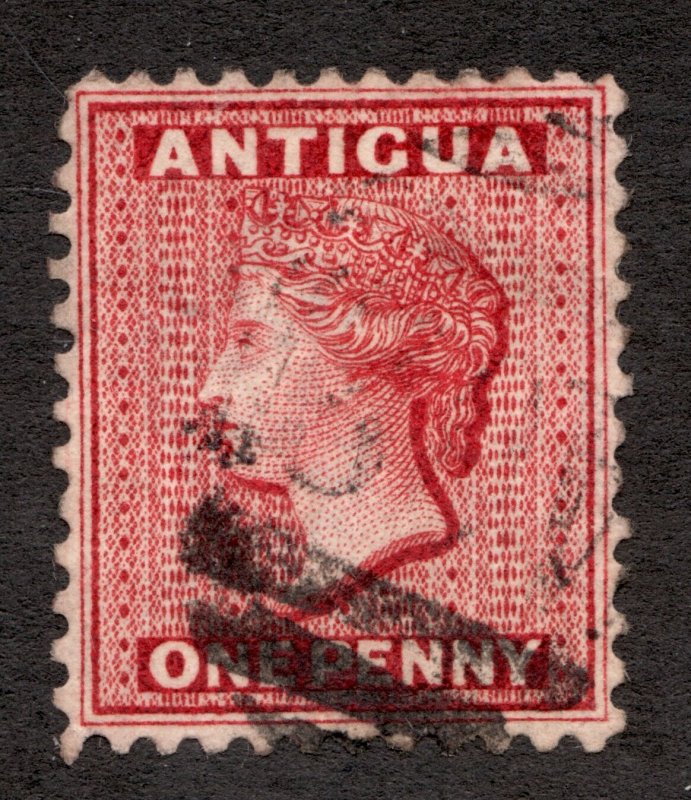 Sc5 / SG17  - Antigua - One Penny - 1872 - Used - superfleas - cv $22.50