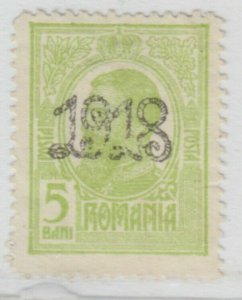 1918 Romania Black Overprint 5b MNG A18P26F803-