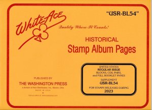 WHITE ACE 2023 United States US Regular Issue Blocks Album Supplement USR-BL54