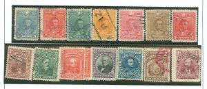 Bolivia #62-67/69-77 Used Single (Complete Set)