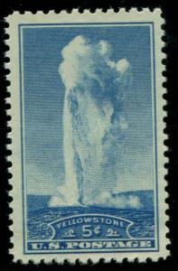 744 US 5c Yellowstone, MNH cv $.70