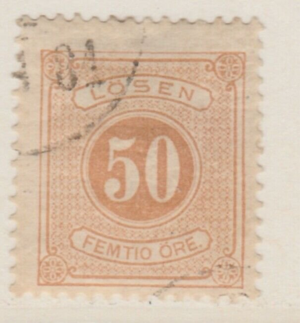 Sweden Postage Due 1874-86 50o Perf 13 Fine Used A13P19F149