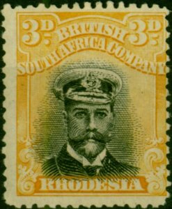 Rhodesia 1922 3d Black & Yellow SG293 Fine LMM