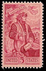 # 1268 MINT NEVER HINGED DANTE ALIGHIERI
