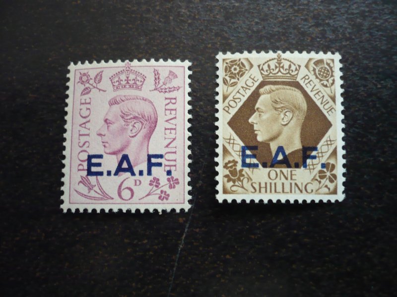 Stamps - GB Offices in Africa - Scott#6,8, - Mint Hinged Part Set of 2 Stamps