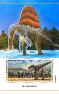 Guinea - 2023 Dinosaurs, Tyrannosaurus Rex - Stamp Souvenir Sheet - GU230208b