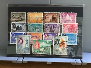 Singapore used values to 5 dollars   stamps R27130