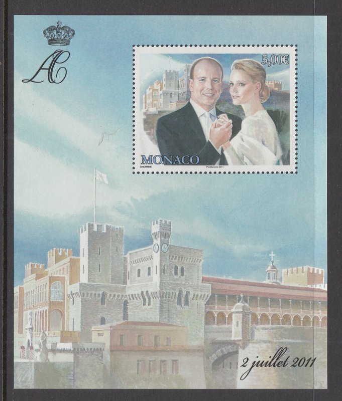 Monaco 2641 Royal Wedding Souvenir Sheet MNH VF