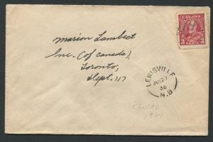 NEW BRUNSWICK SPLIT RING TOWN CANCEL COVER LEWISVILLE