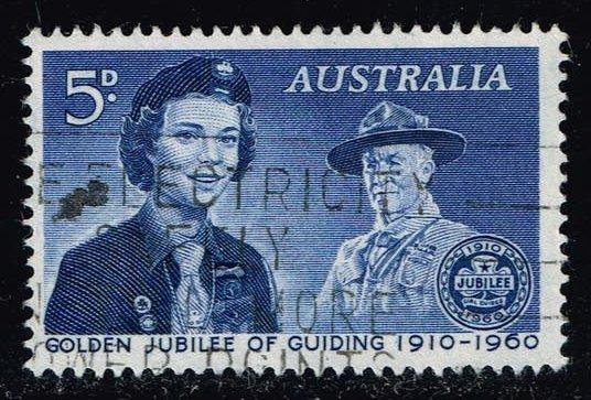 Australia #335 Girl Guides 50th Anniv.; used (0.25)