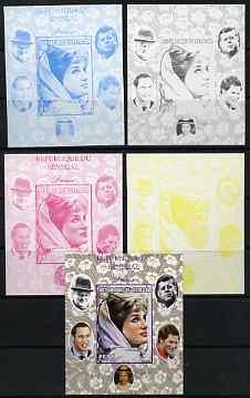 Senegal 1998 Princess Diana 200f imperf m/sheet #06 the s...