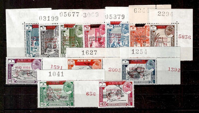 SOUTH ARABIAN FEDERATION/HADHRAMAUT 1966 SG 53/64 MNH Cat £40