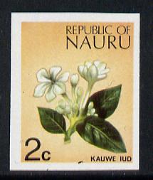 Nauru 1973 Flower (Kauwe lud) 2c definitive (SG 100) unmo...