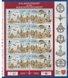 Isle of Man Scott #501-502 Stamps - Mint NH Souvenir Sheet