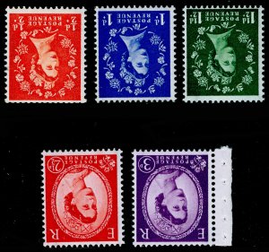 SG587Wi-592Wi, COMPLETE SET, NH MINT. Cat £145. GRAPHITE-LINED. WMK INV