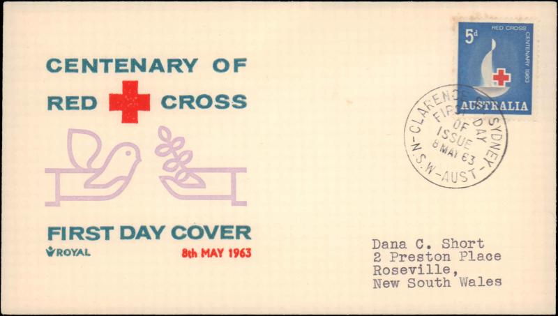 Australia, Worldwide First Day Cover, Red Cross